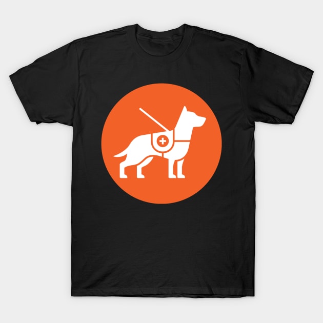 Service Dog T-Shirt by  The best hard hat stickers 